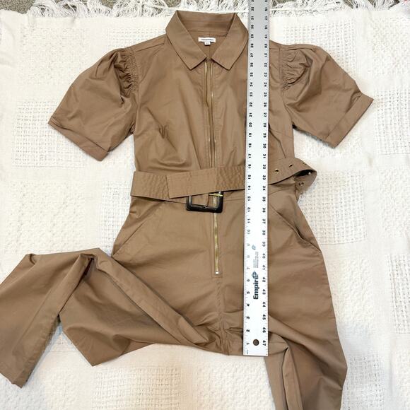 WeWoreWhat small belted puff sleeve zip front jumpsuit P 2803 - Picture 7 of 12